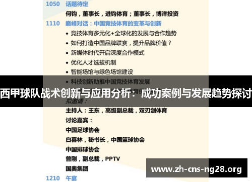 西甲球队战术创新与应用分析：成功案例与发展趋势探讨