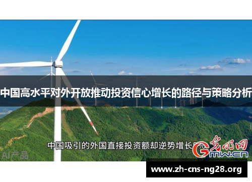 中国高水平对外开放推动投资信心增长的路径与策略分析 中国高水平对外开放推动投资信心增长的路径与策略分析